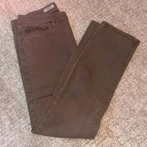 AG Adriano  The Graduate brown sueded twill 5-pocket Jeans - EUC  34…